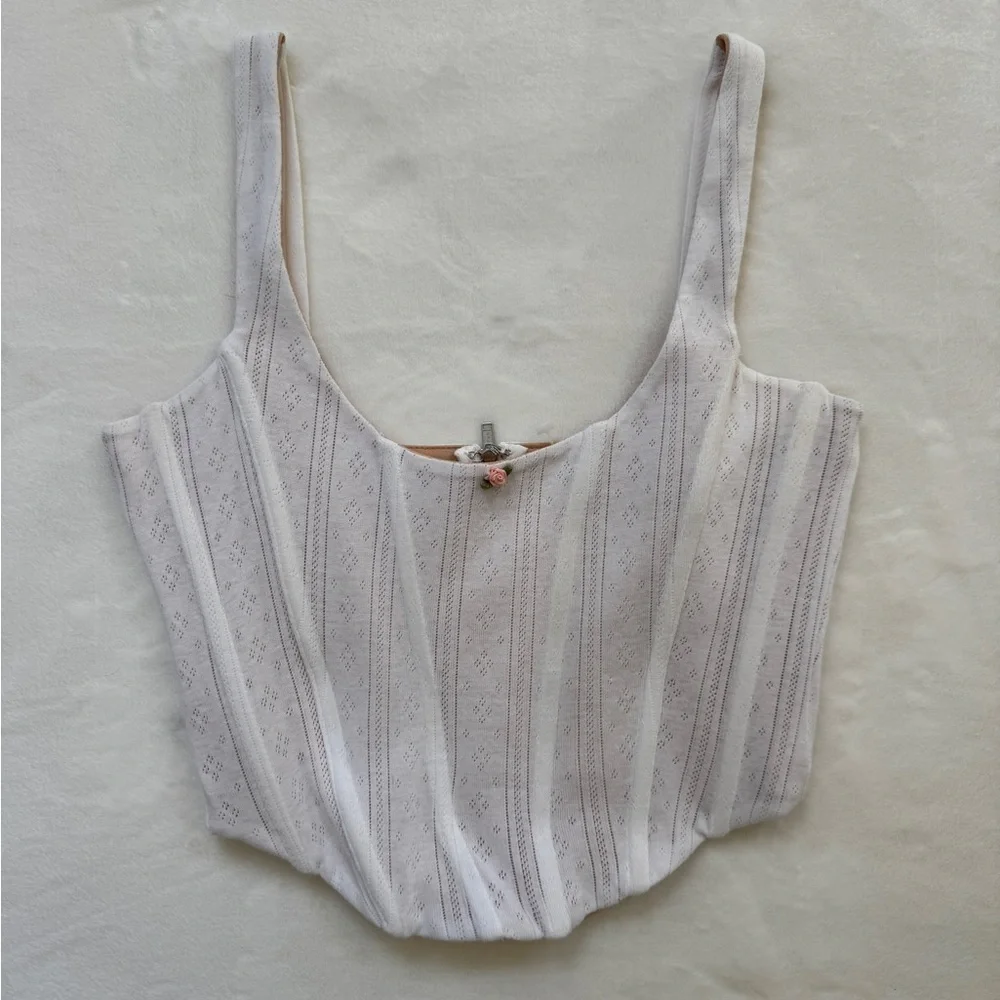 🍒🍒SOLD🍒🍒With Jean pointelle bustier - Picture 2 of 4